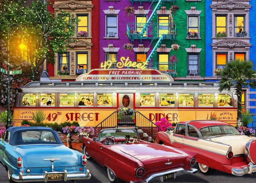 1000pc Travel Abroad 2: 49th Street Diner - Image 2