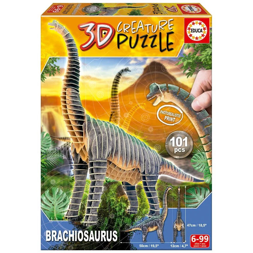 3D Creature Puzzle Brachiosaurus - Image 2