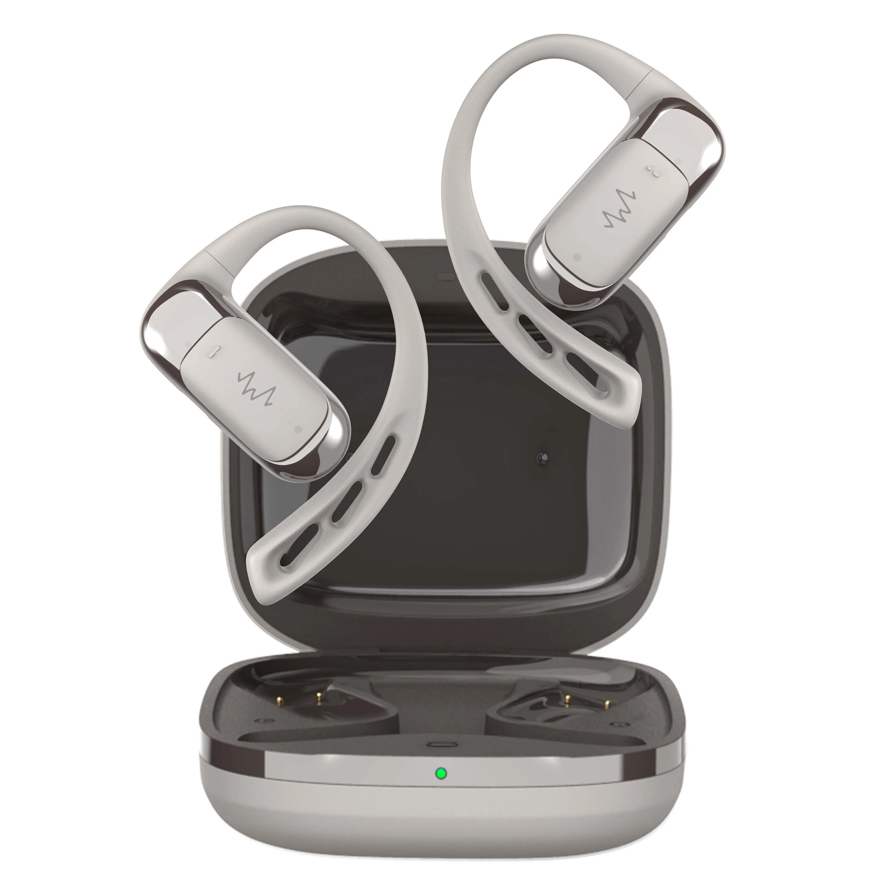 3sixt Salt Sound AIRXDUA Gen1 Open-Ear Headphones (Light Grey/Silver)