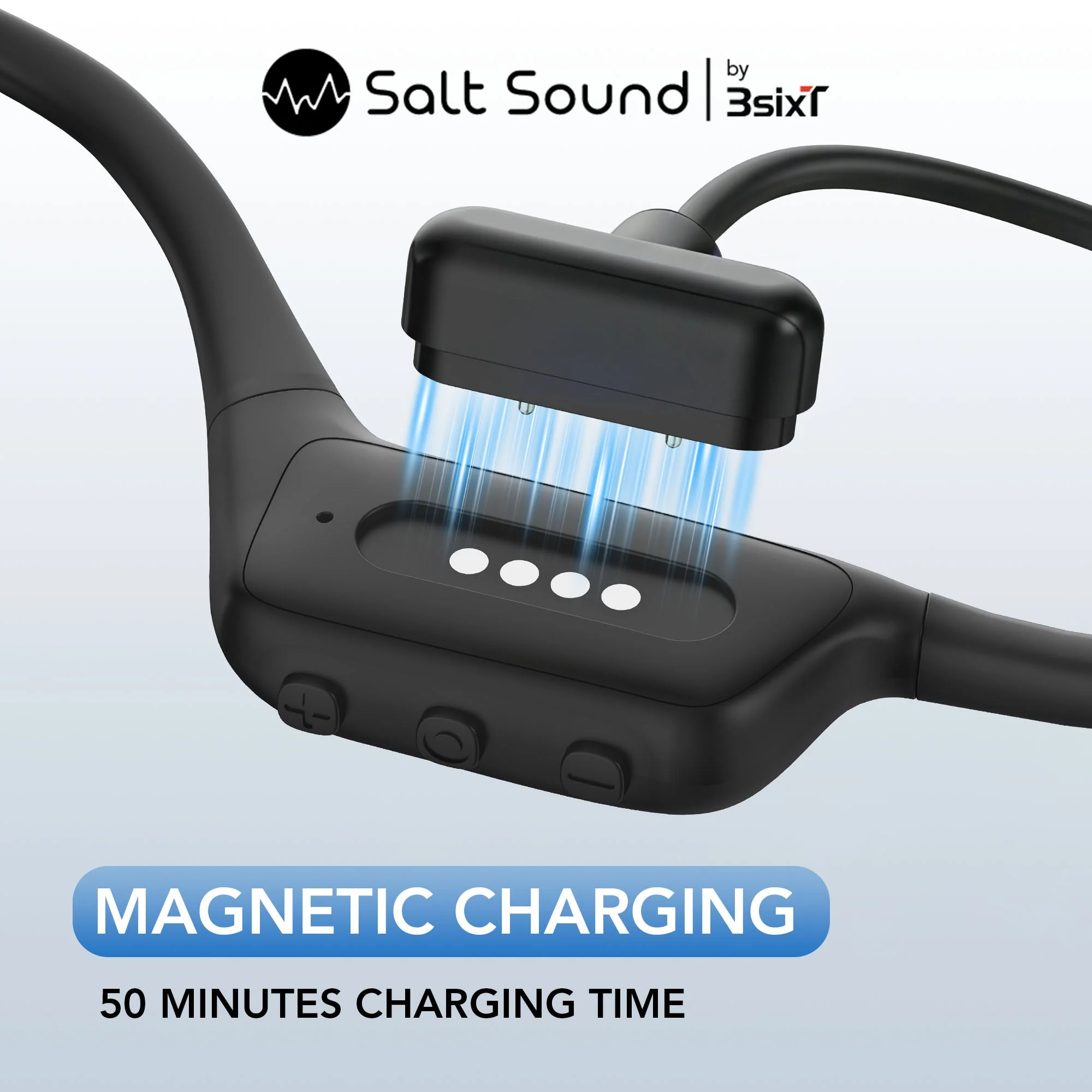 3sixt Salt Sound EASE Gen1 Bone Conduction Sports Headphones (Grey) - Image 8