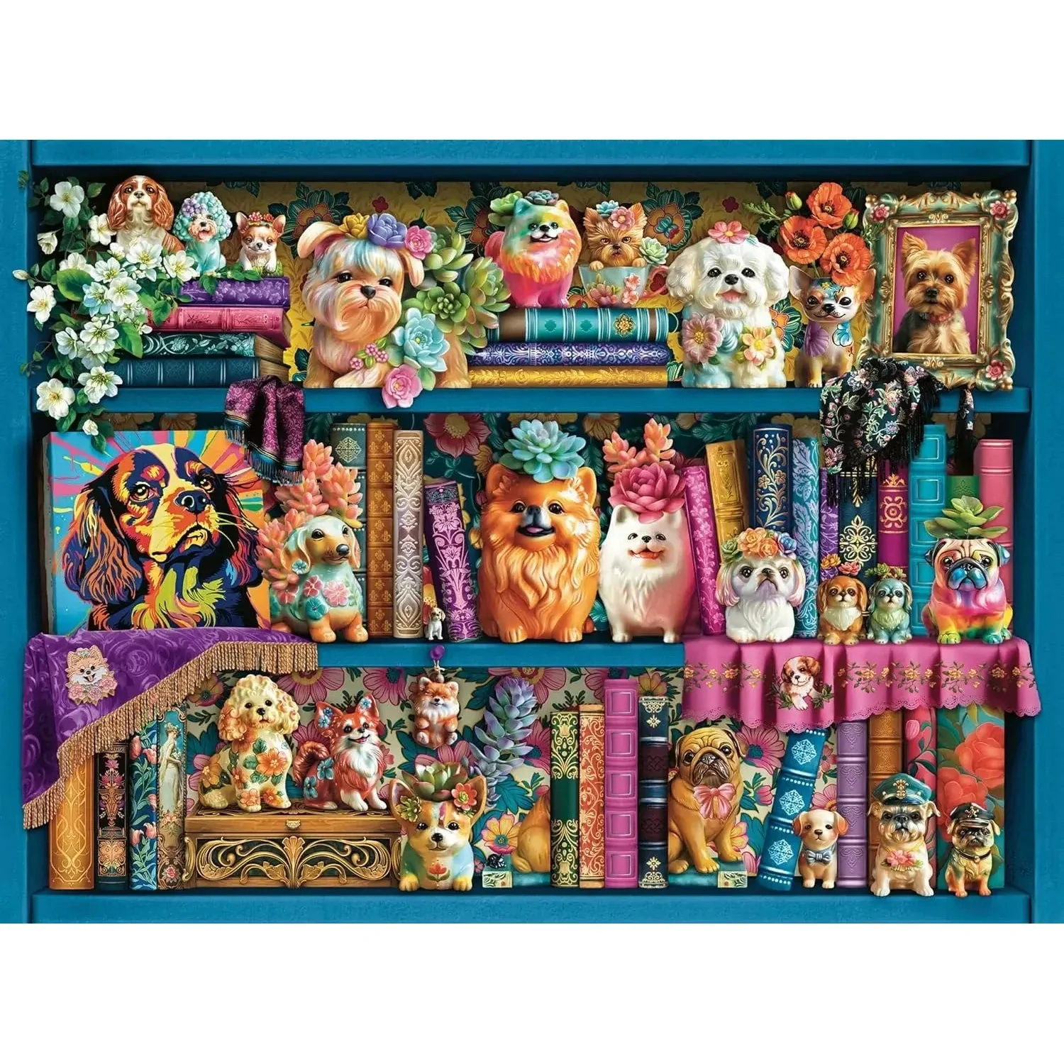 500pc Precious Porcelain Pups Puzzle - Image 2