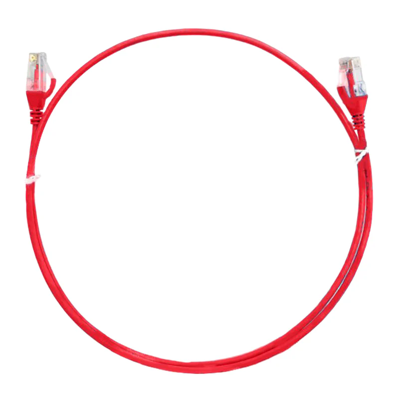 8ware CAT6 Ultra Thin Slim Cable 20m - Red (CAT6THINRD-20M)