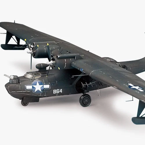 Academy 1/72 PBY5A Catalina Plastic Model Kit with Australian Decals - Image 2