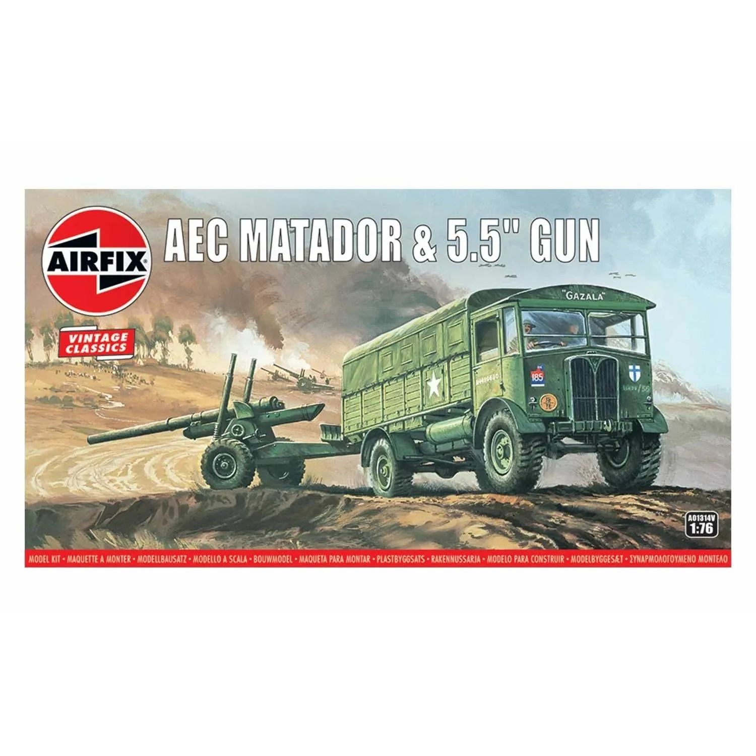 Airfix 1/76 AEC Matador and 5.5inch Gun - Image 2