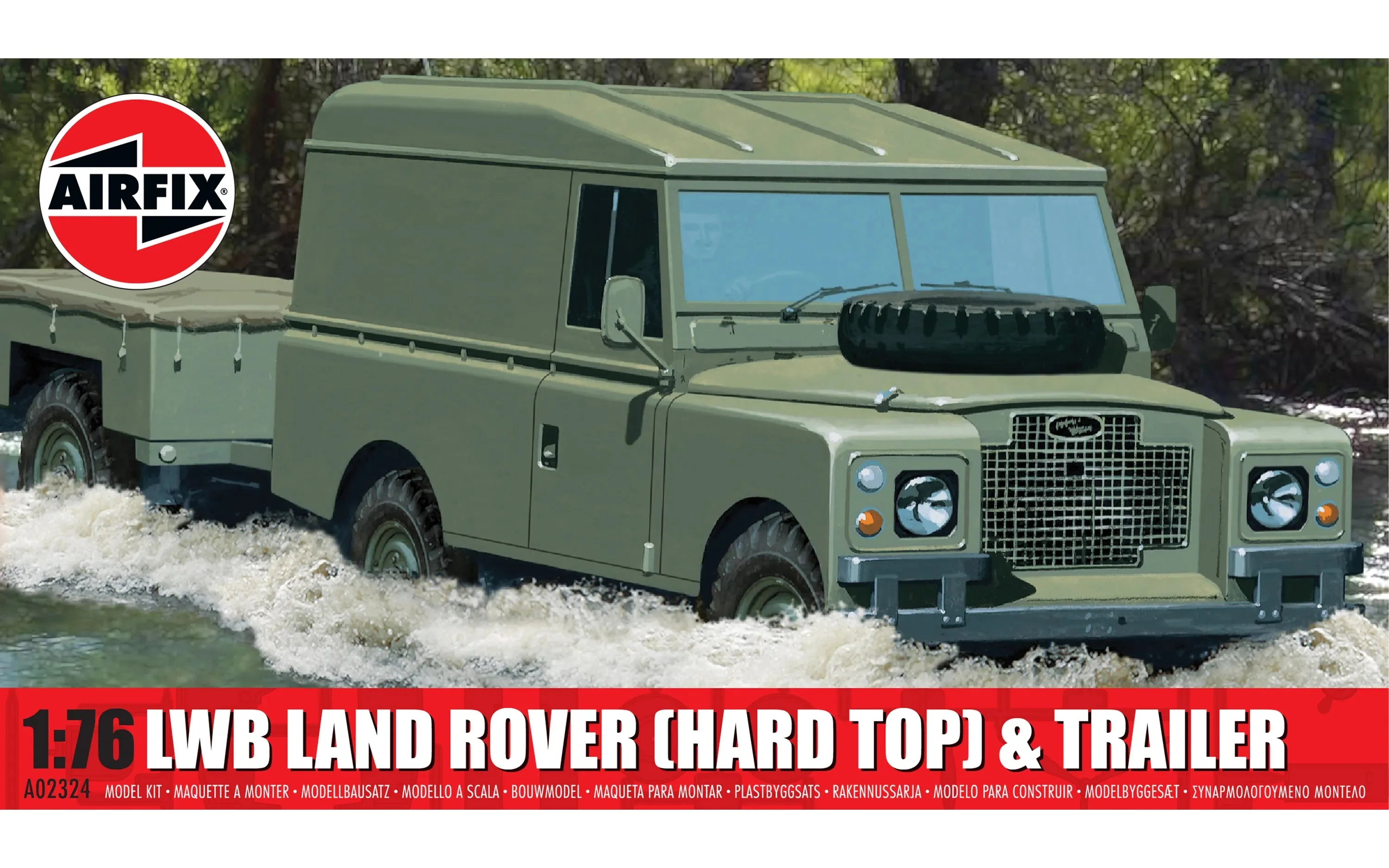 Airfix 1/76 LWB Land Rover (Hard Top) and Trailer - Image 5