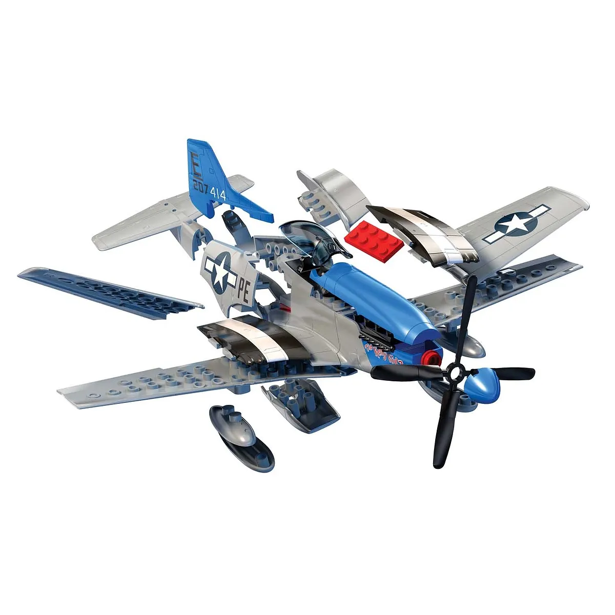 Airfix D-Day P-51D Mustang Fighter Quickbuild Plastic Model Kit - Image 4