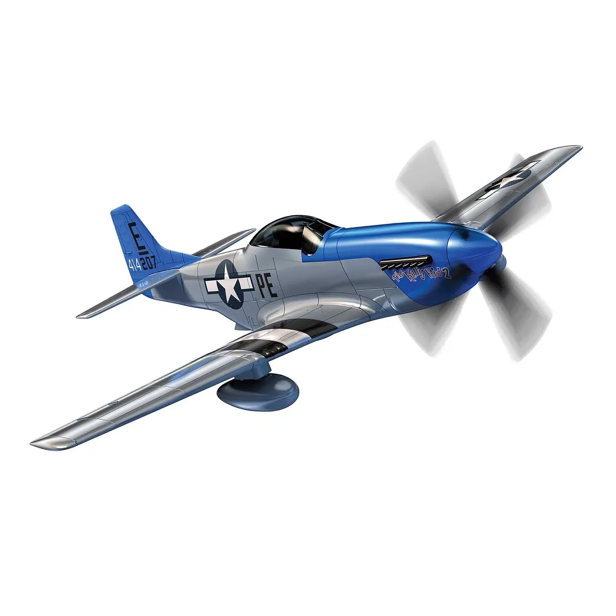 Airfix D-Day P-51D Mustang Fighter Quickbuild Plastic Model Kit - Image 6