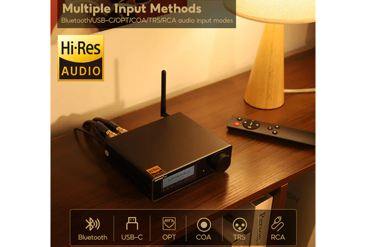 AIYIMA A80 v2 Bluetooth Hi-Res DAC 300W x 2 Channel Amplifier - Image 6