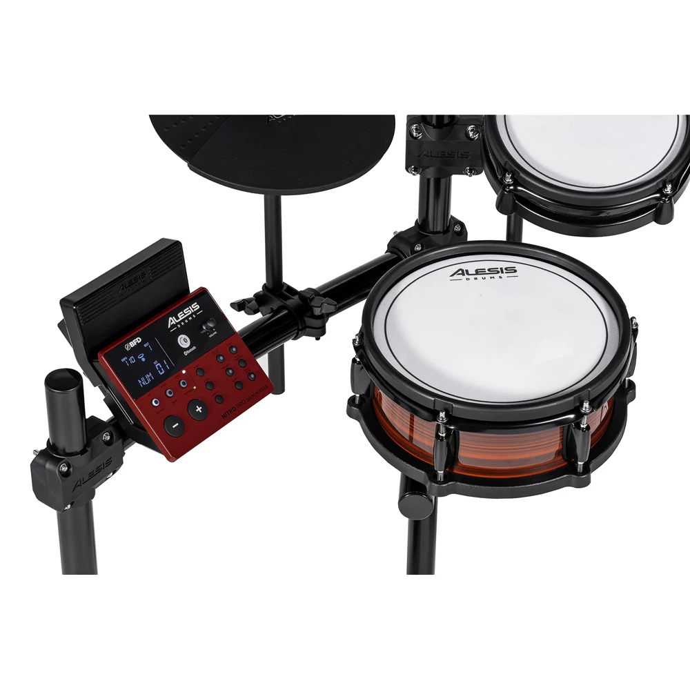 Alesis 10pc Nitro Pro XL Kit Piece Electronic Mesh Drum Kit with Bluetooth Set - Image 2
