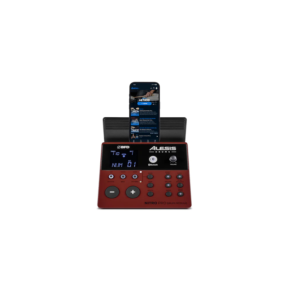 Alesis 10pc Nitro Pro XL Kit Piece Electronic Mesh Drum Kit with Bluetooth Set - Image 3