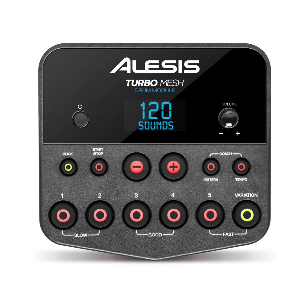 Alesis Turbo Mesh 7-Piece Electronic Drum Kit with Mesh Heads and Kick Pedal - Image 2