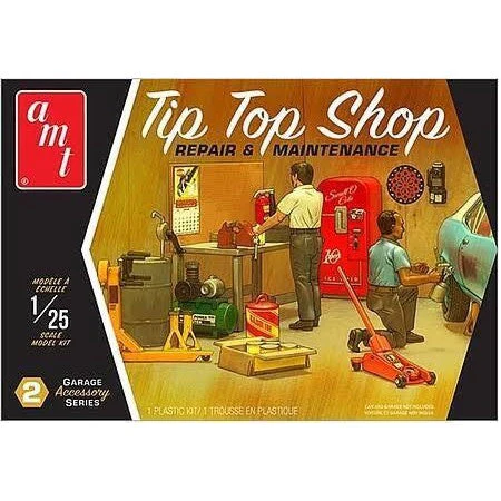 AMT PP016M 1/25 Garage Accessory Set 2 Tip Top Shop