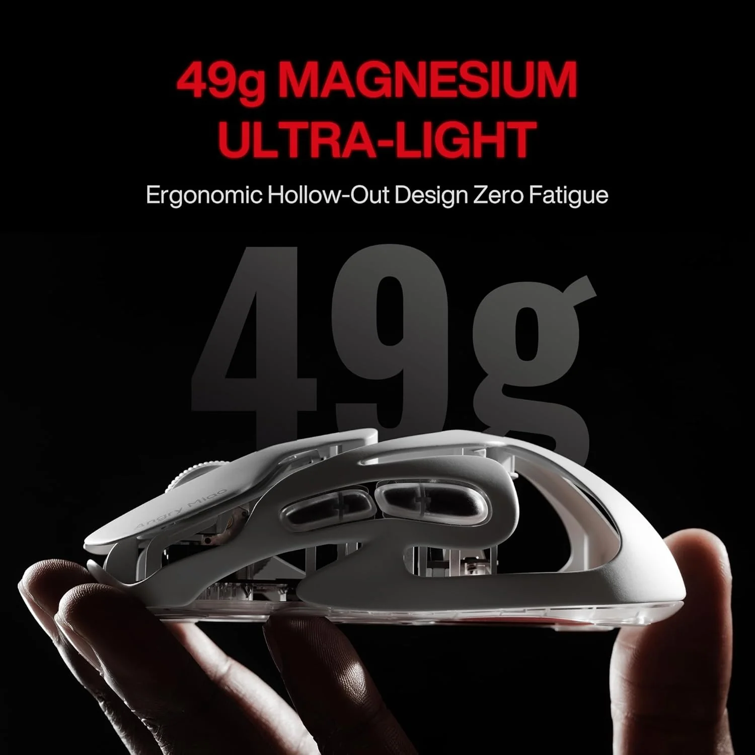 ANGRY MIAO Infinity Wireless Mouse (Cloud White) - Image 6