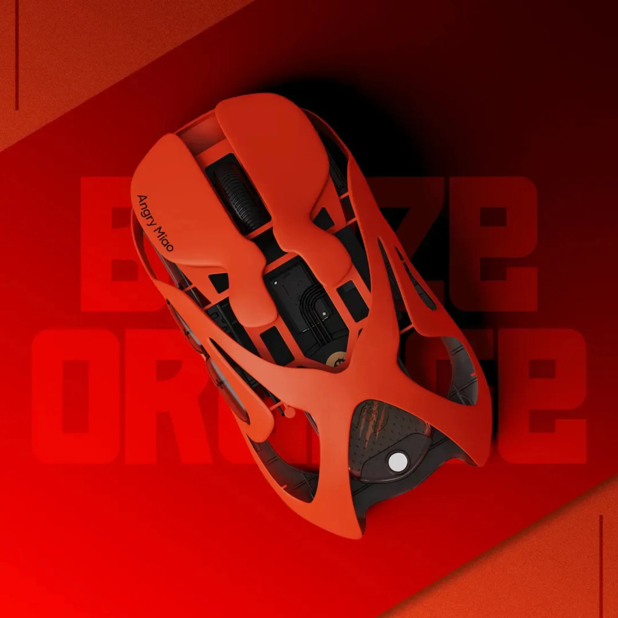 ANGRY MIAO Infinity Wireless Mouse (Orange) - Image 2