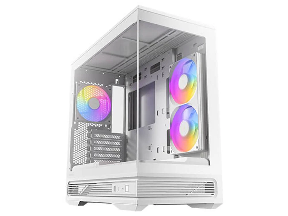 Antec Constellation C2M ARGB White Micro-ATX Tempered Glass PC Case - Image 2
