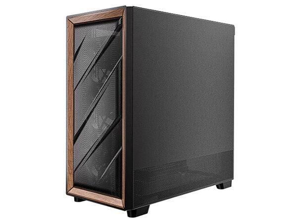 Antec Flux Premium Walnut Trim Mid-Tower Case (Black)