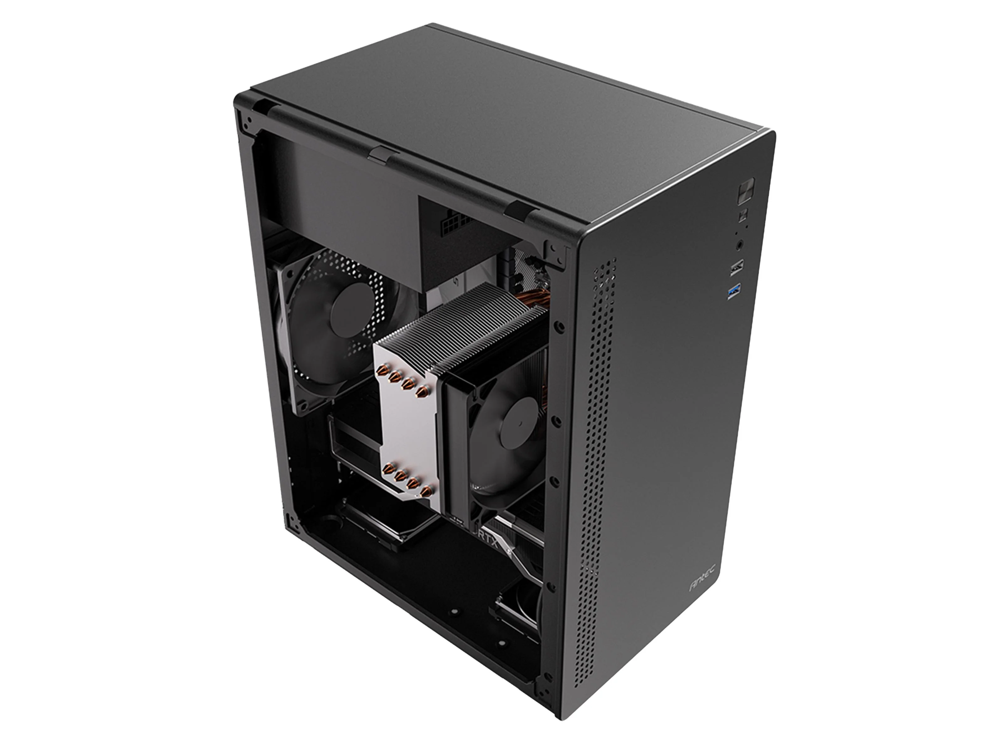 Antec ST20M Mid-Tower Micro-ATX Case with 550W PSU - Image 4
