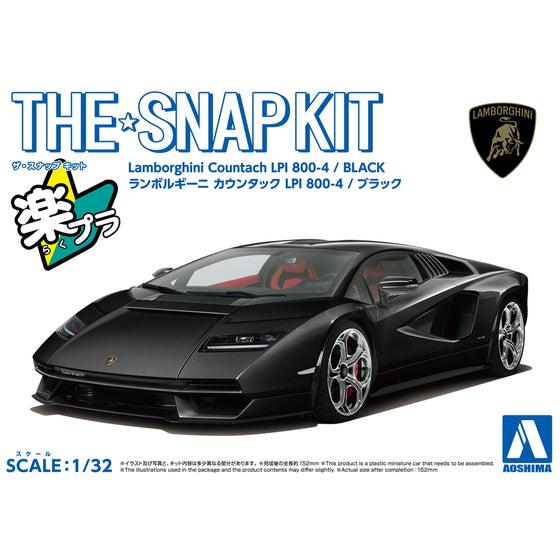 Aoshima 1/32 Snap Lamborghini Countach Lpi 800-4 (Black) - Image 5
