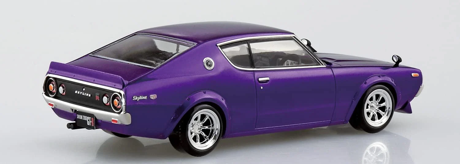 Aoshima 1/32 SNAP NISSAN C110 Skyline GT-R Custom (Metallic Purple) - Image 4