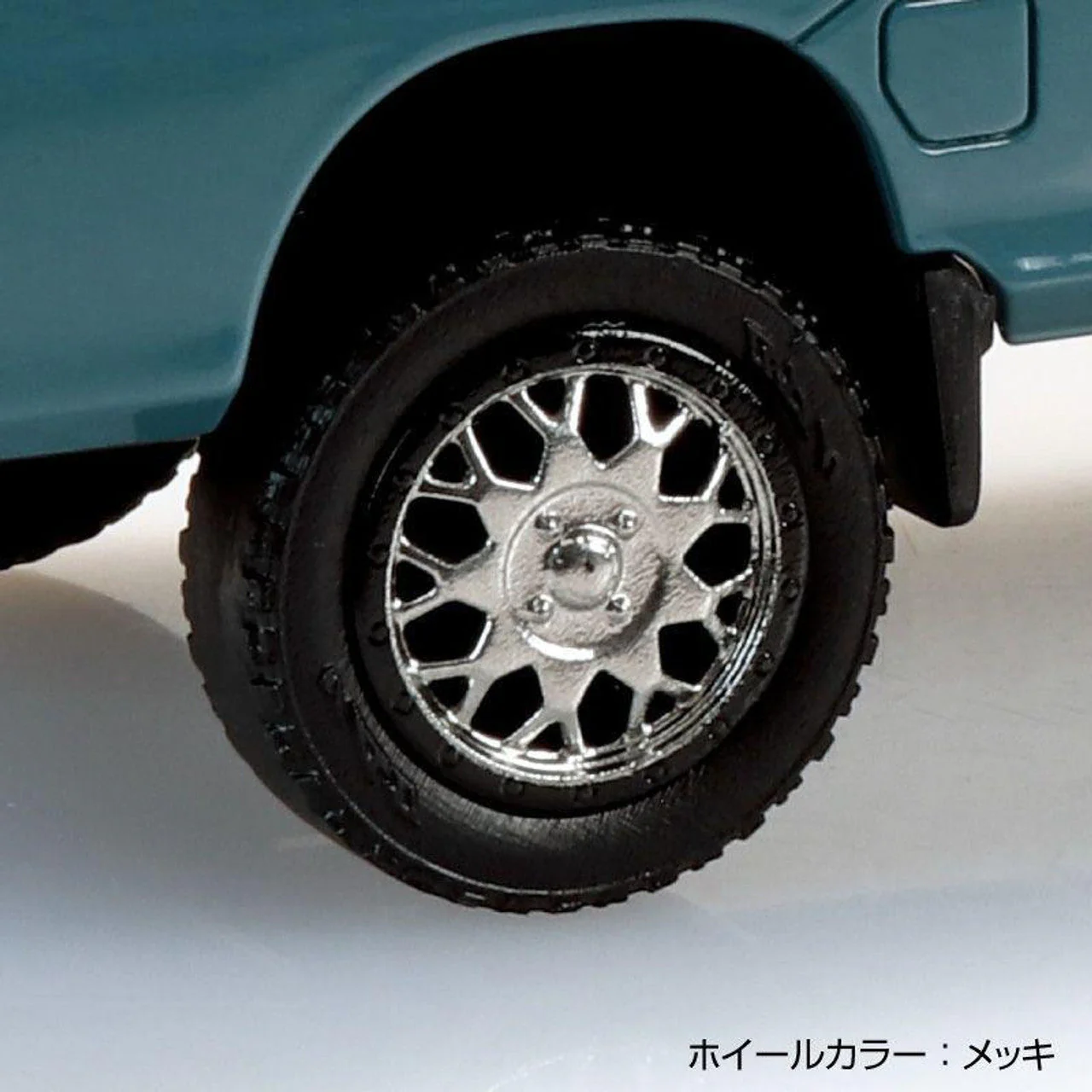 Aoshima 1/32 SNAP Subaru Sambar Truck Custom Wheels (Blue Gray) - Image 4
