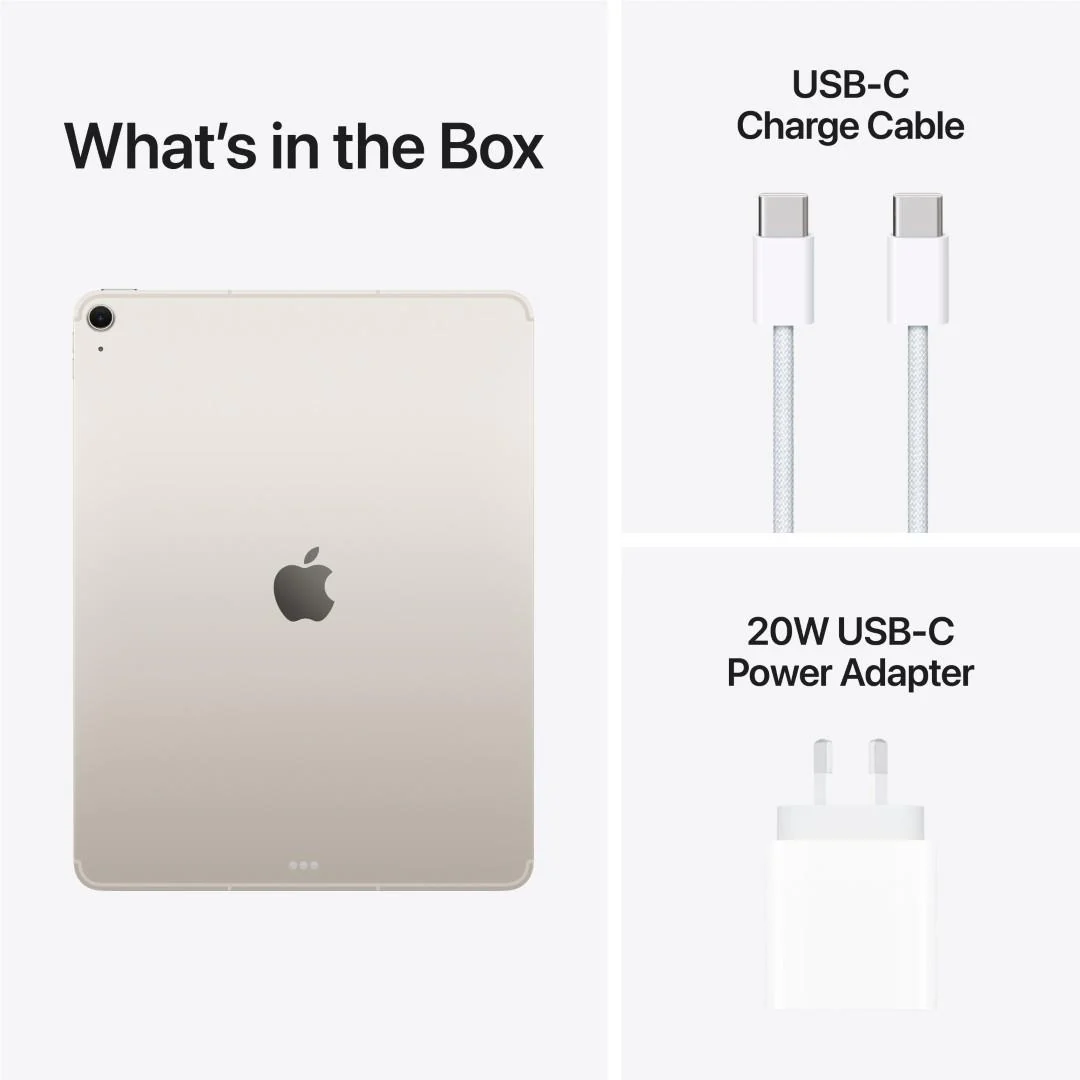 Apple iPad Air 13-inch M4 1TB Wi-Fi + Cellular (Starlight) - Image 8