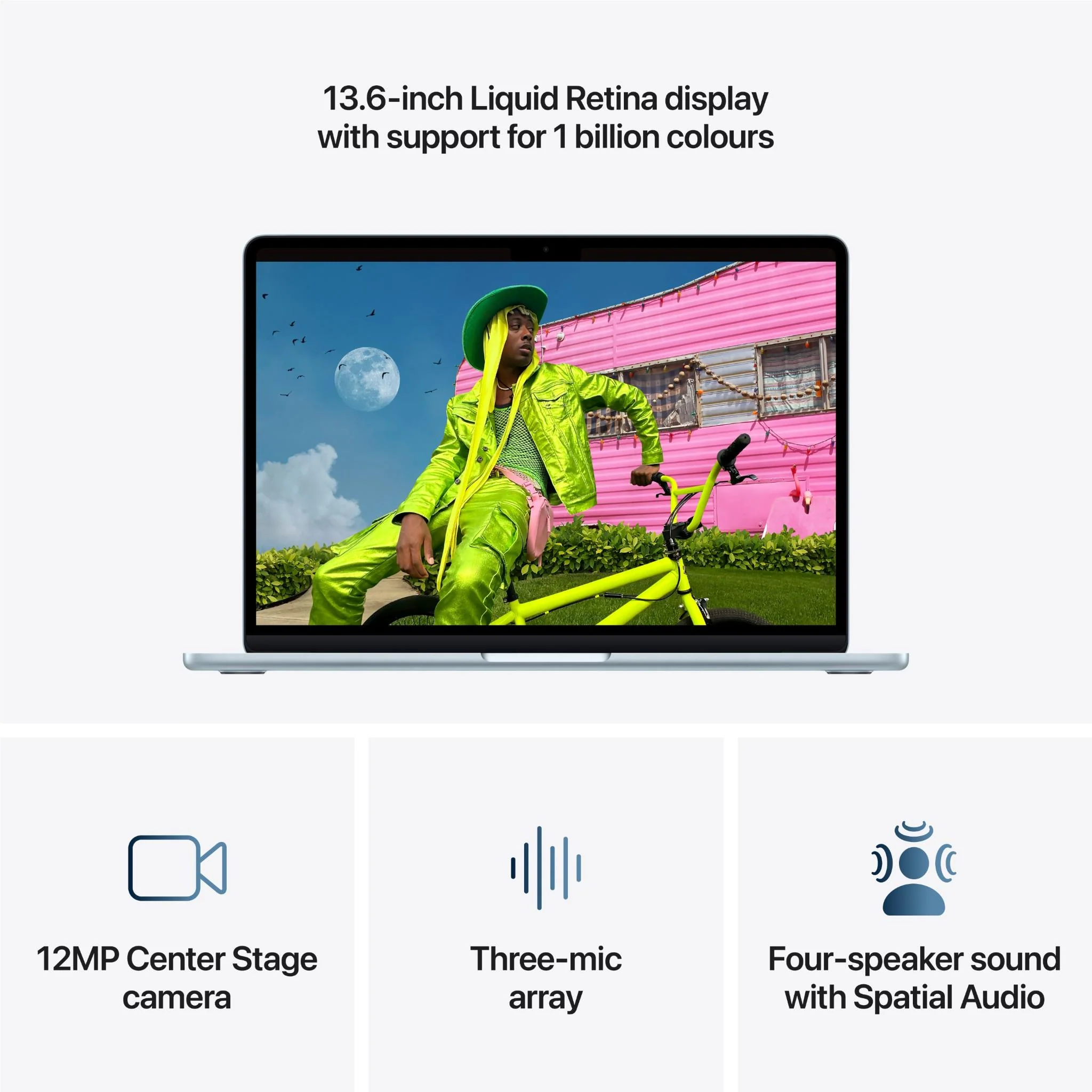 Apple MacBook Air 13-inch with M5 Chip, 1TB/16GB (Sky Blue) - Image 5
