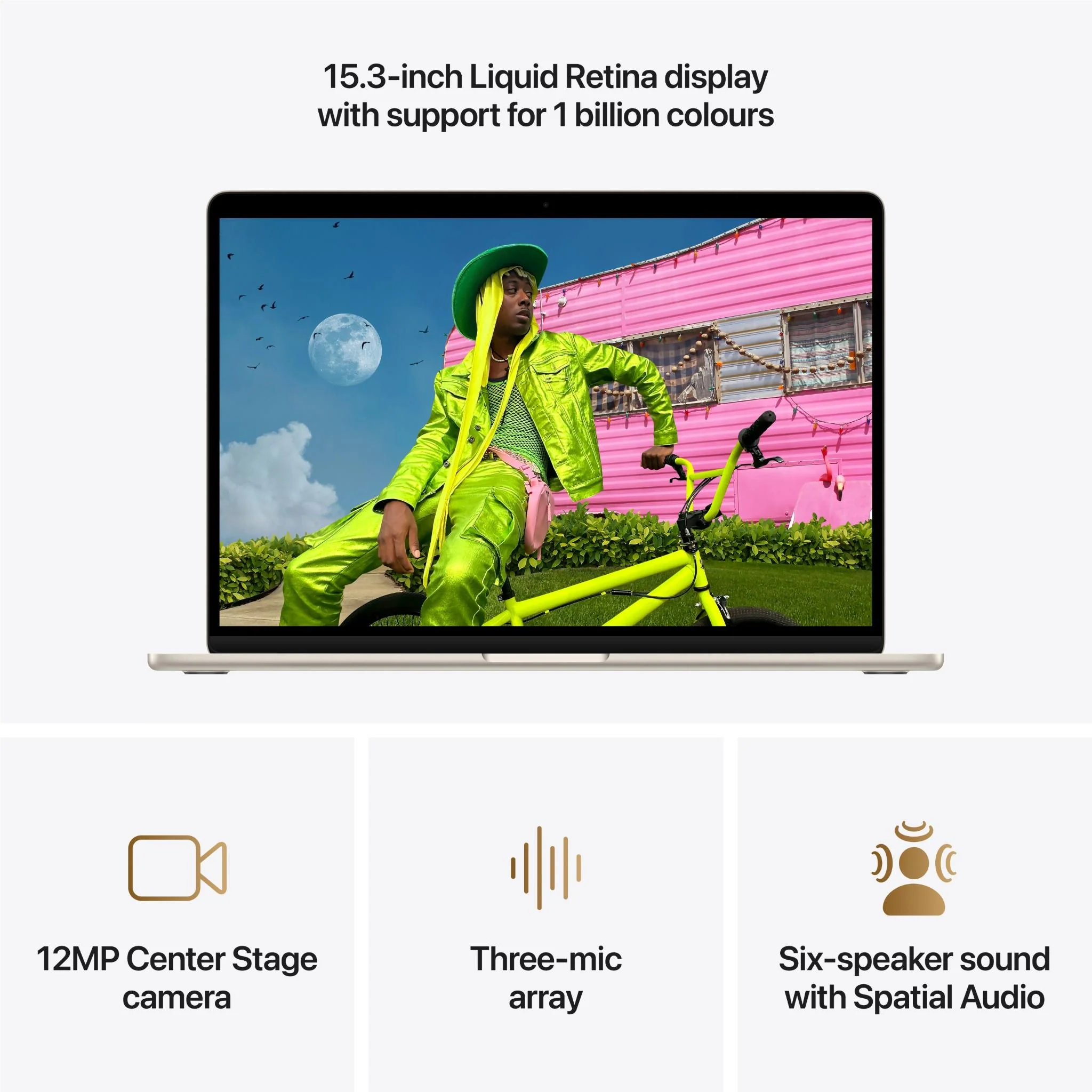 Apple MacBook Air 15-inch with M5 Chip, 1TB/24GB (Starlight) - Image 5