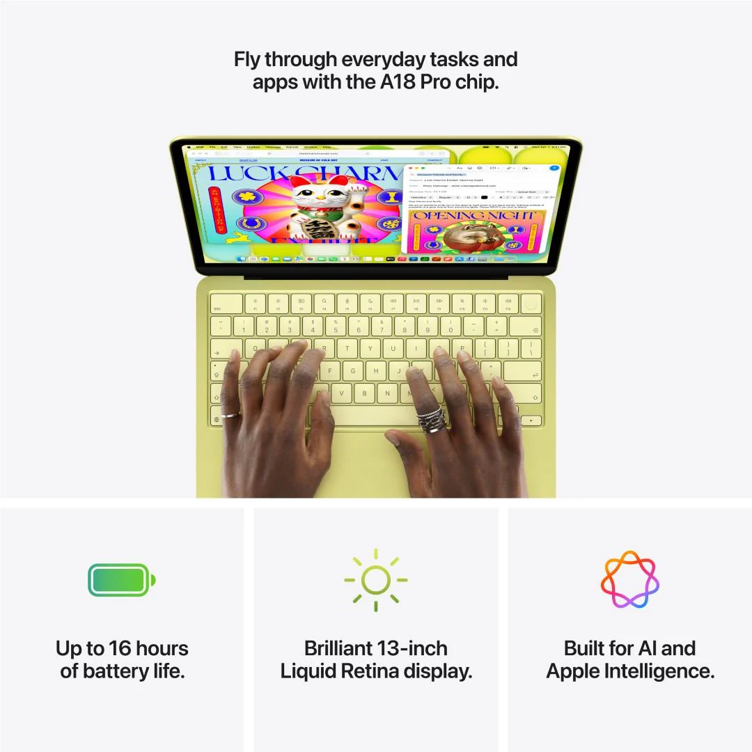 Apple MacBook Neo 13-inch with A18 Pro Chip, 512GB/8GB (Blush) - Image 9