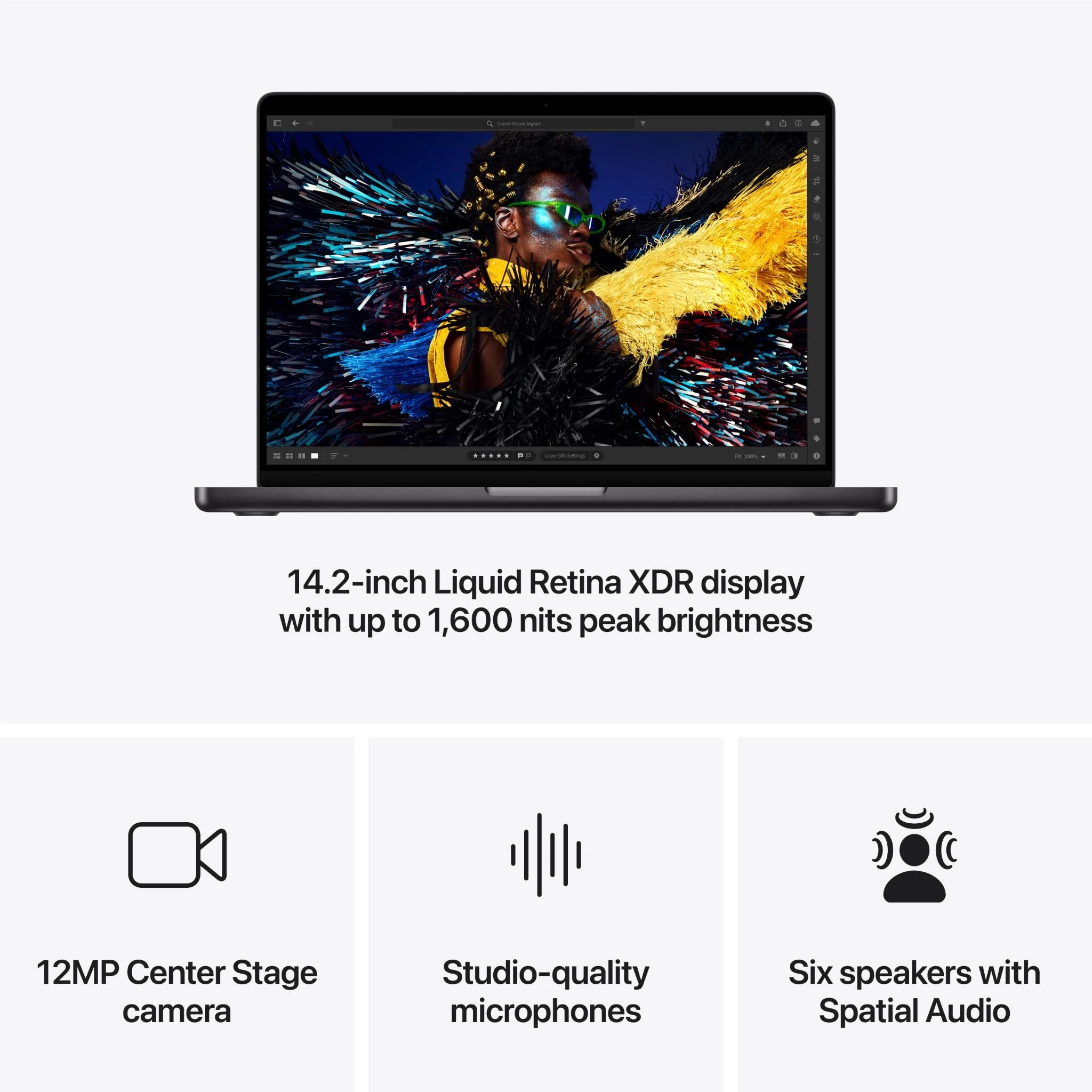 Apple MacBook Pro 14-inch with M4 Chip, 1TB/16GB (Space Black/2024) [~Refurbished] - Image 5