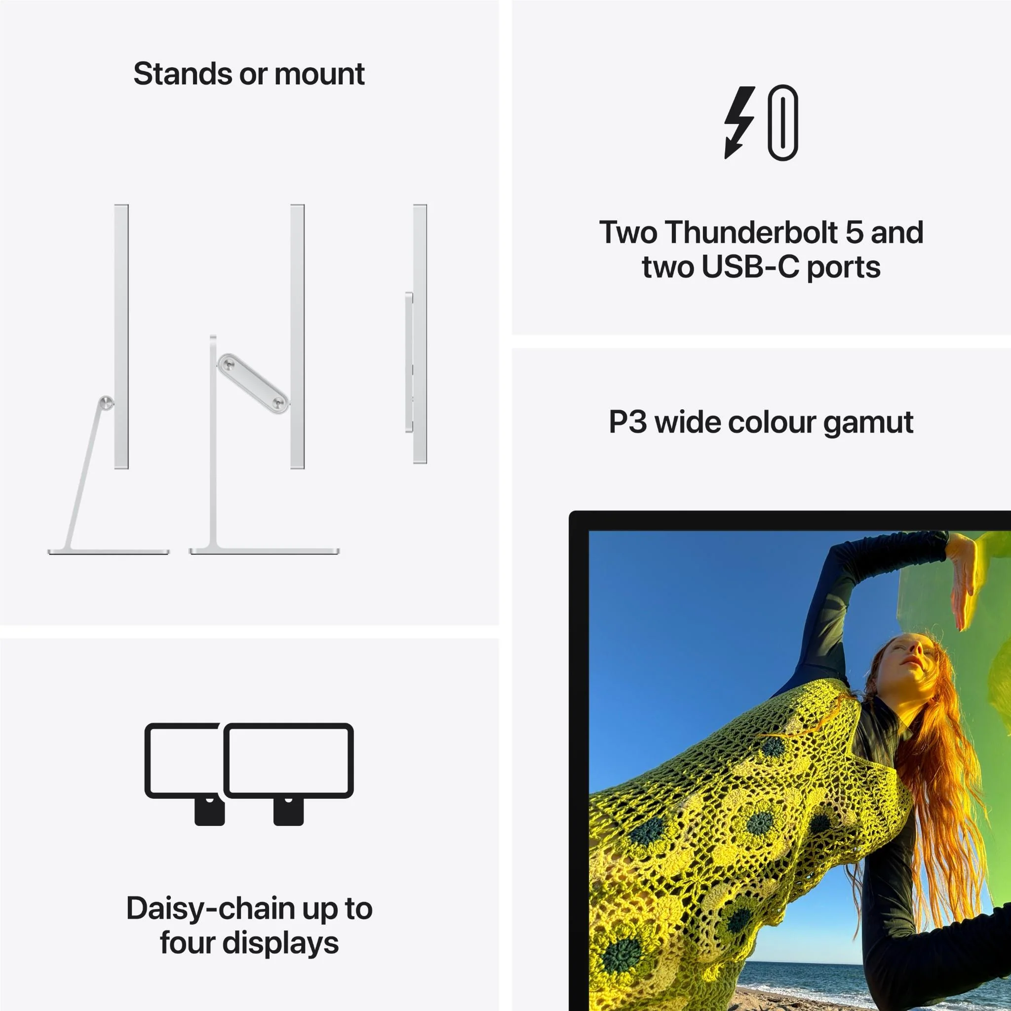 Apple Studio Display 27-inch 5K Retina (Tilt & Height Stand)[Standard Glass] - Image 8