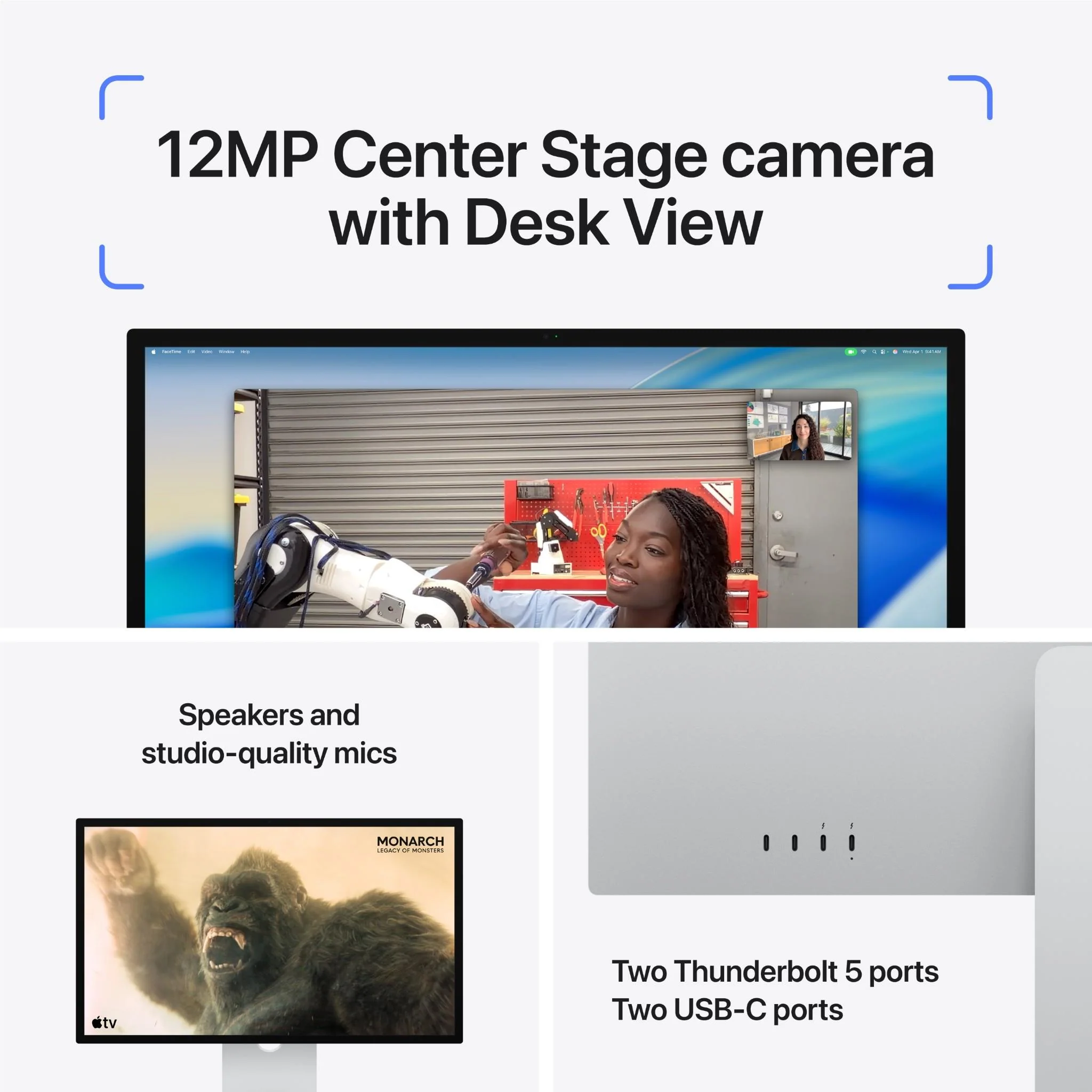 Apple Studio Display 27-inch 5K Retina (VESA Mount)[Nano Glass] - Image 4