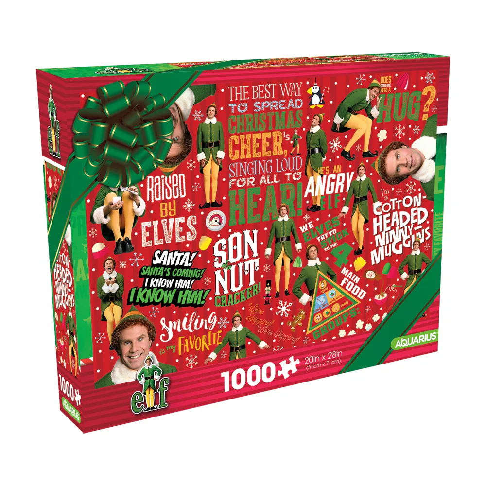 Aquarius 1000pc Aquarius Elf Christmas Cheer Family Jigsaw Puzzle