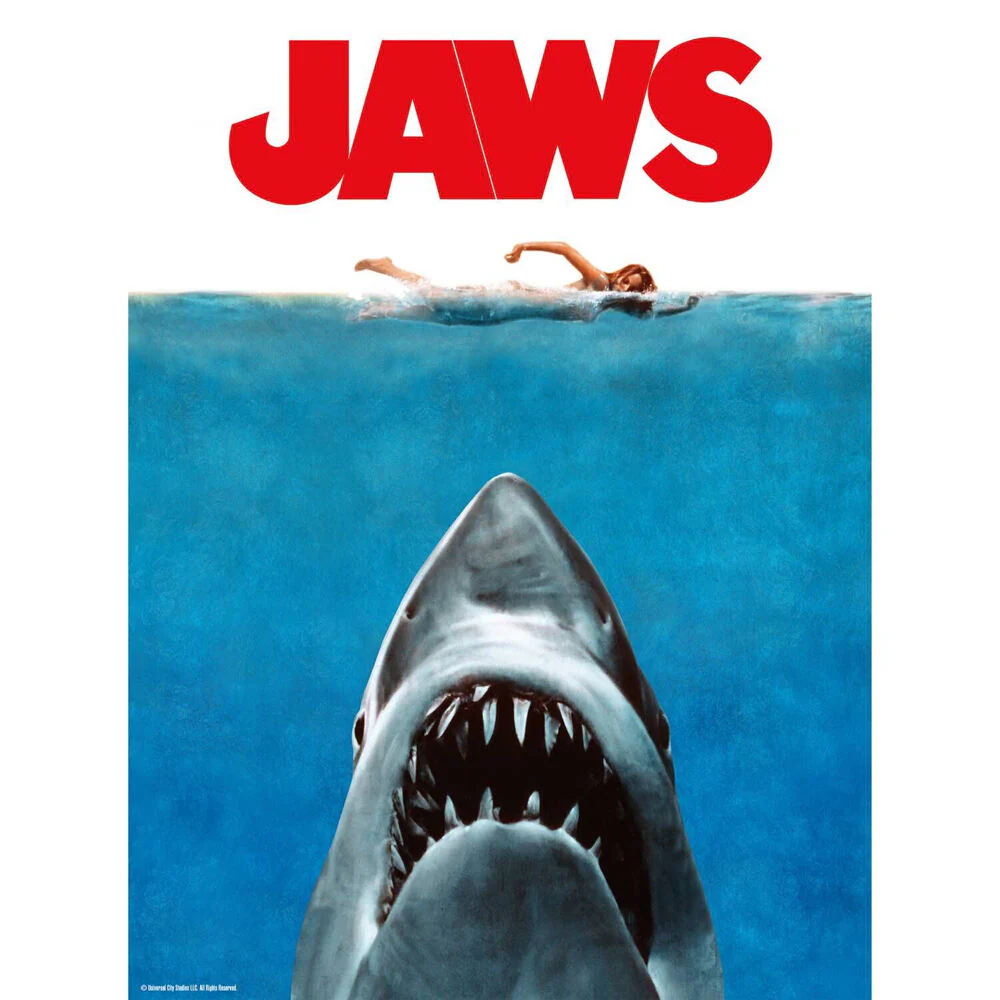 Aquarius 500pc JAWS Movie One Sheet Cardboard Jigsaw Puzzle 36x48cm 14y+ - Image 2