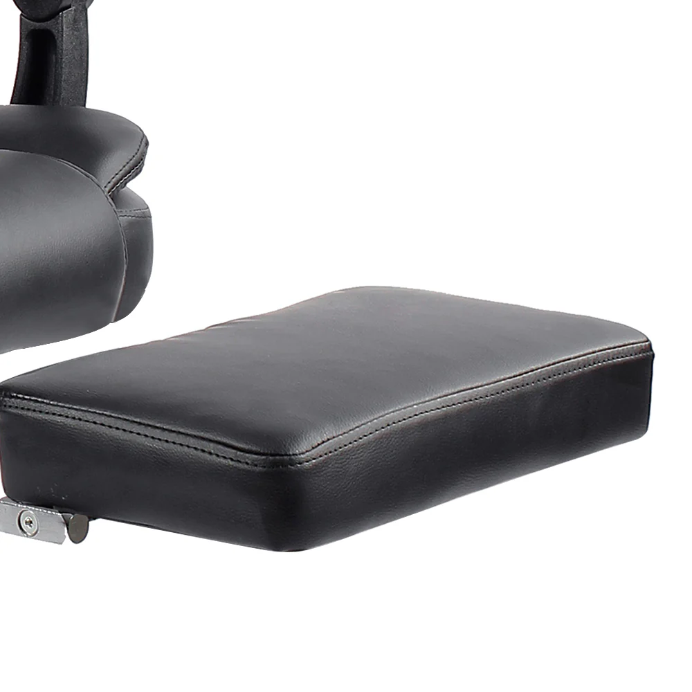 Artiss 8 Point Massage Office Chair PU Leather Footrest (Black) - Image 7