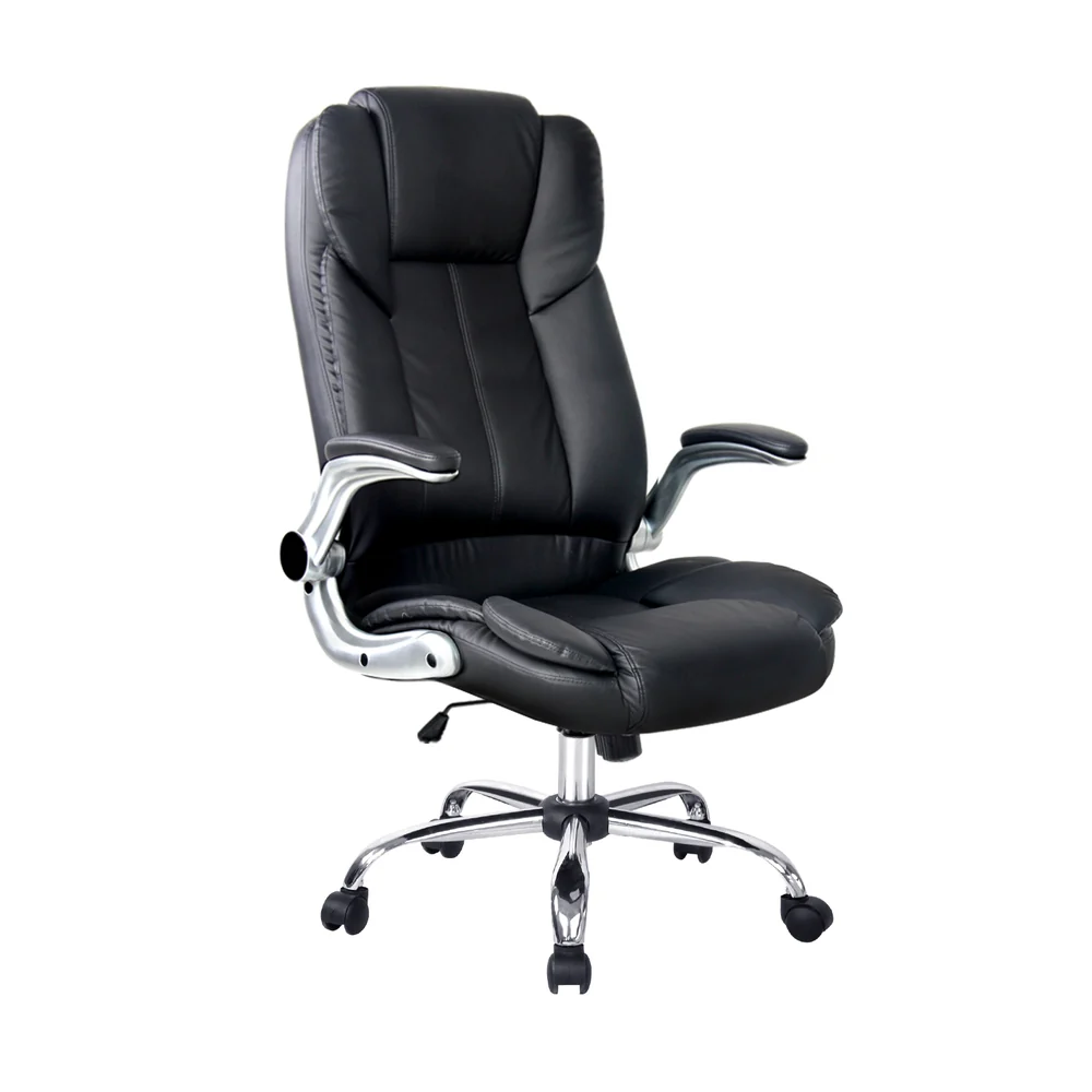 Artiss Executive Office Chair Leather Tilt (Black)