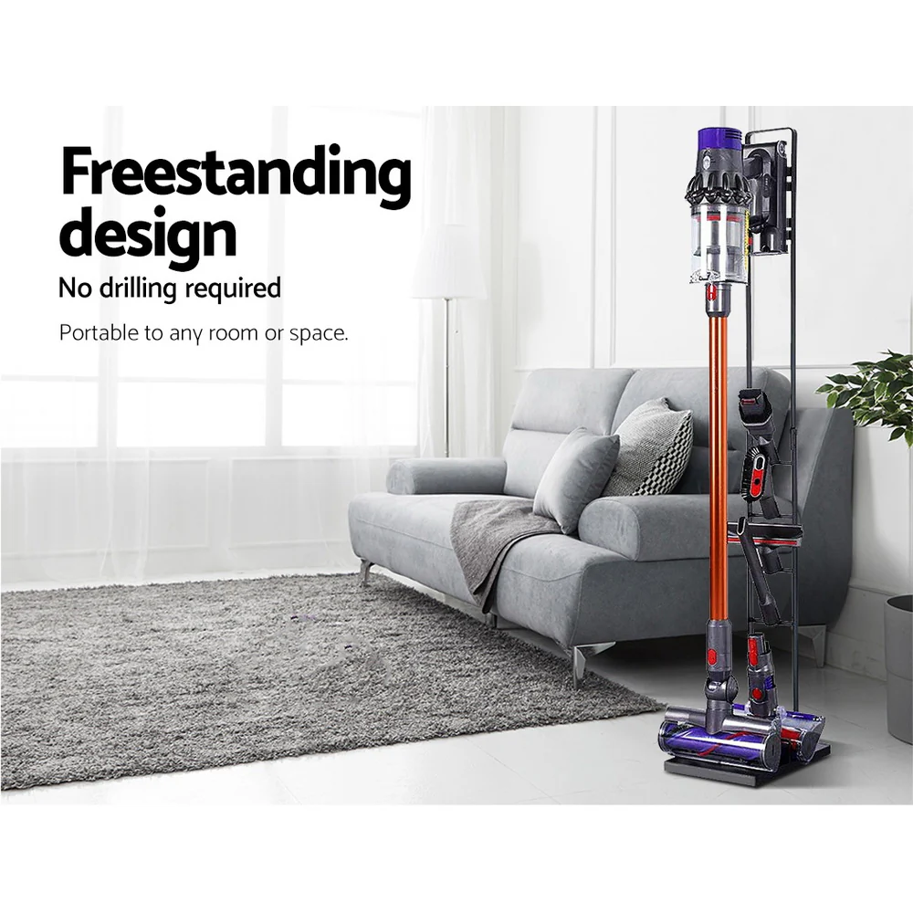 Artiss Freestanding Dyson Vacuum Cleaner Stand for V6 7 8 10 11 (Black) - Image 4