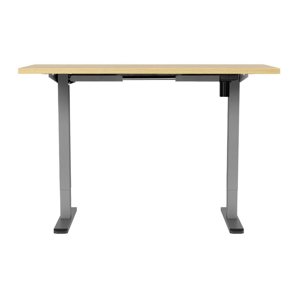 Artiss Standing Desk Motorised 120CM White Oak - Image 5
