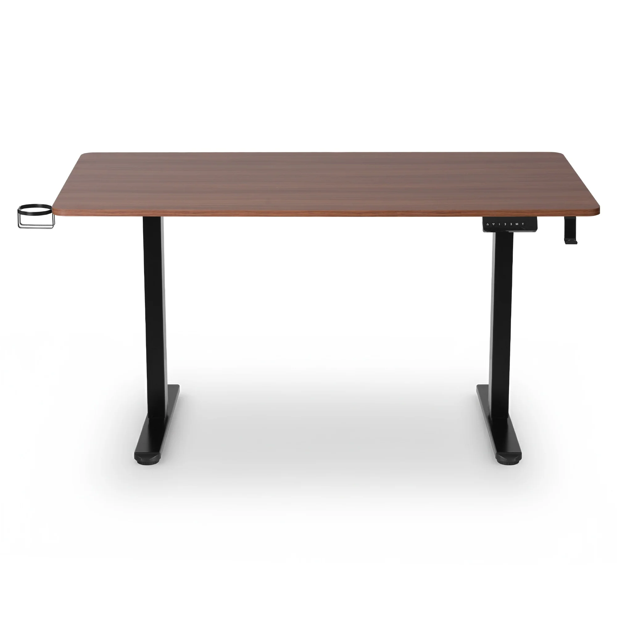 Artiss Standing Desk Motorised Dual Motor Electric Walnut 140CM - Image 5