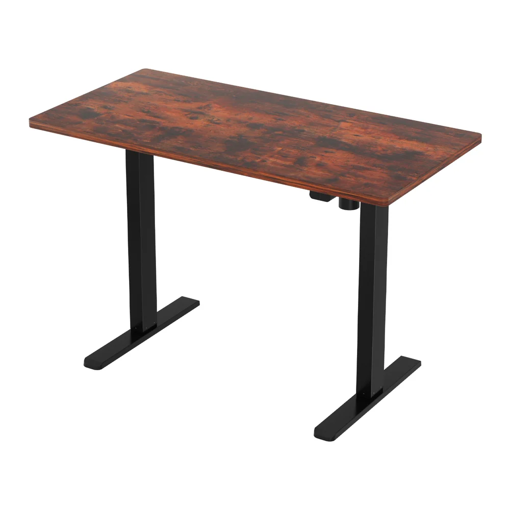 Artiss Standing Desk Motorised Rustic Brown 120CM - Image 3