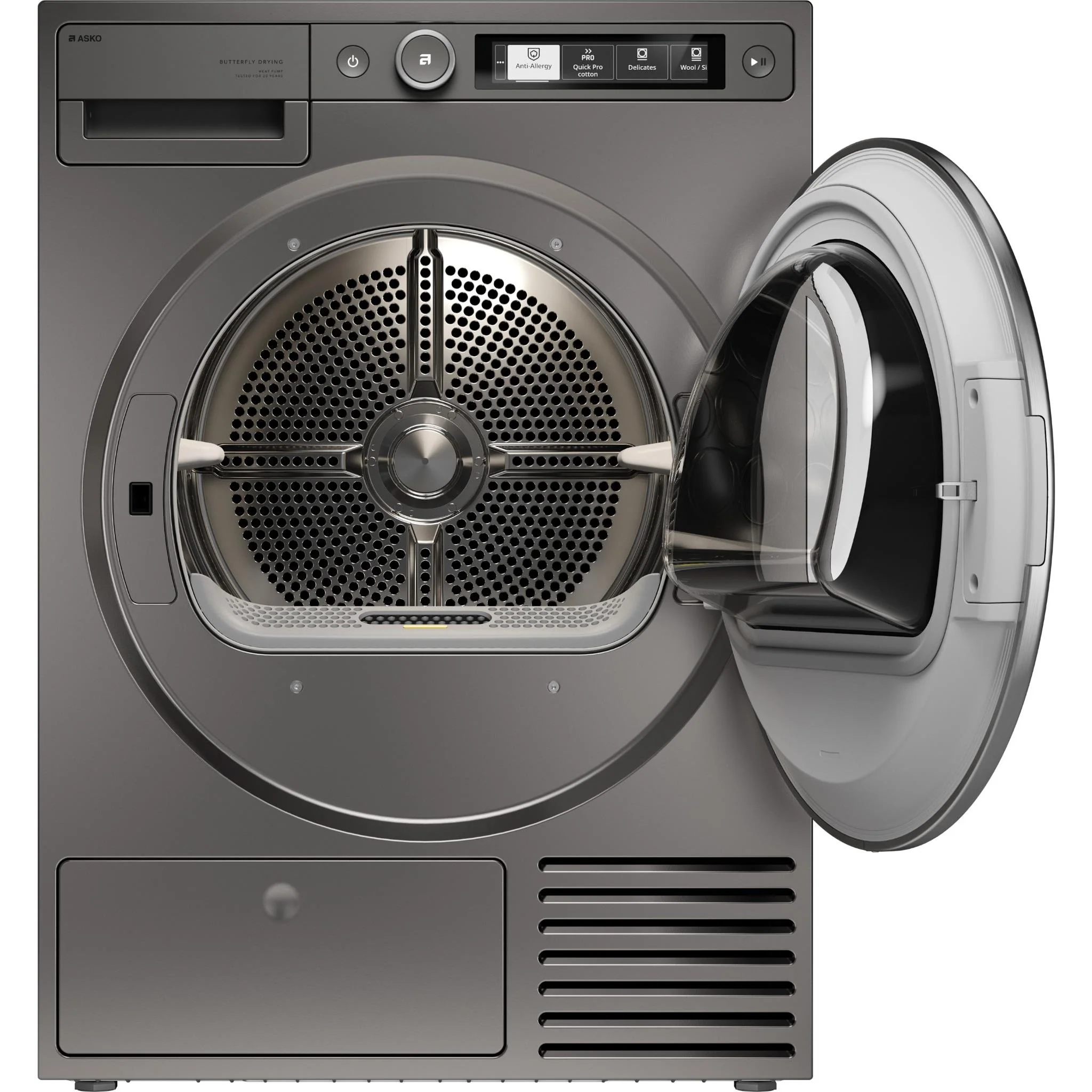 ASKO T509HPT Style 9kg Butterfly Drying Heat Pump Dryer (Titanium) - Image 3