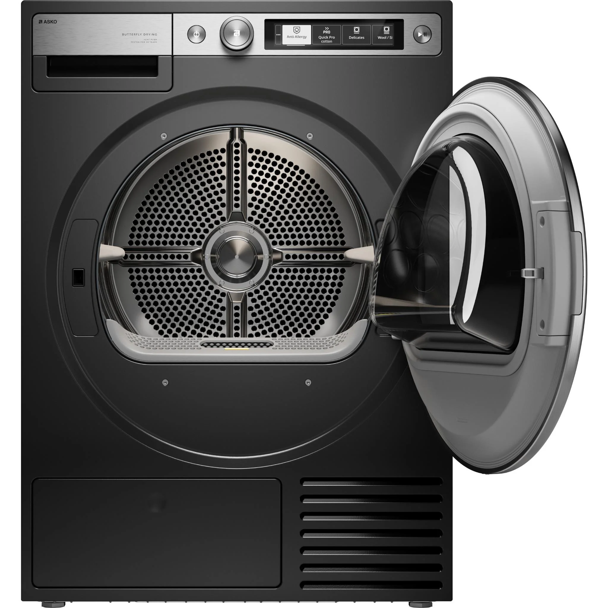 ASKO T709HUG Style+ 9kg Butterfly Drying Heat Pump Dryer (Graphite Black) - Image 3