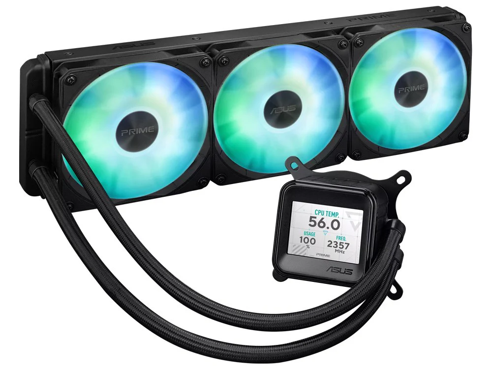 Asus Prime LC 360 ARGB LCD AIO Liquid CPU Cooler (PRIME LC 360 ARGB LCD) - Image 7