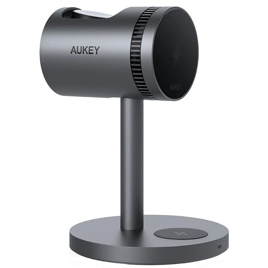 Aukey MagFusion 3-in-1 Pro Qi2 Fast Wireless Charging Station with Active Cooling