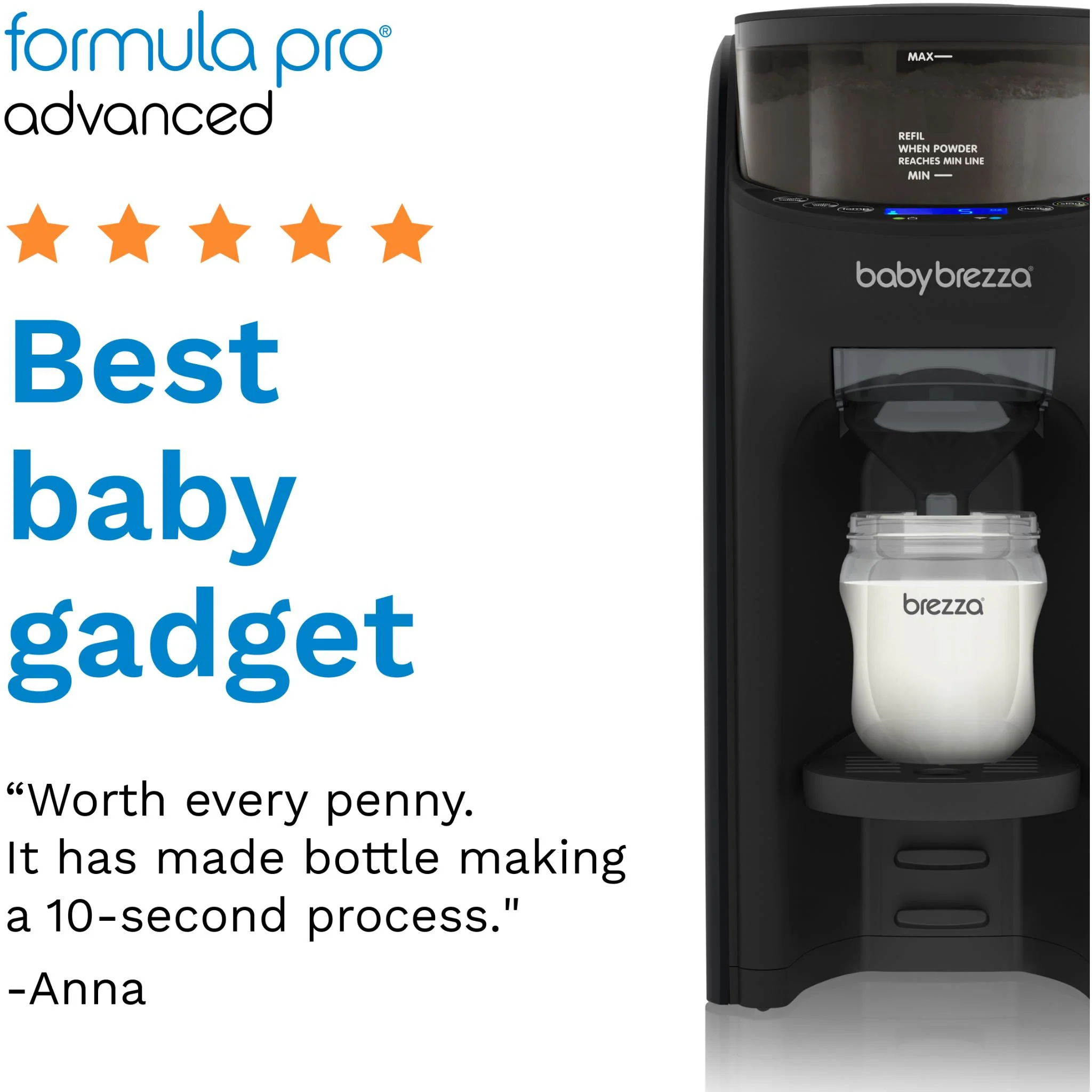 Baby Brezza Formula Pro Advanced (All Black) - Image 7
