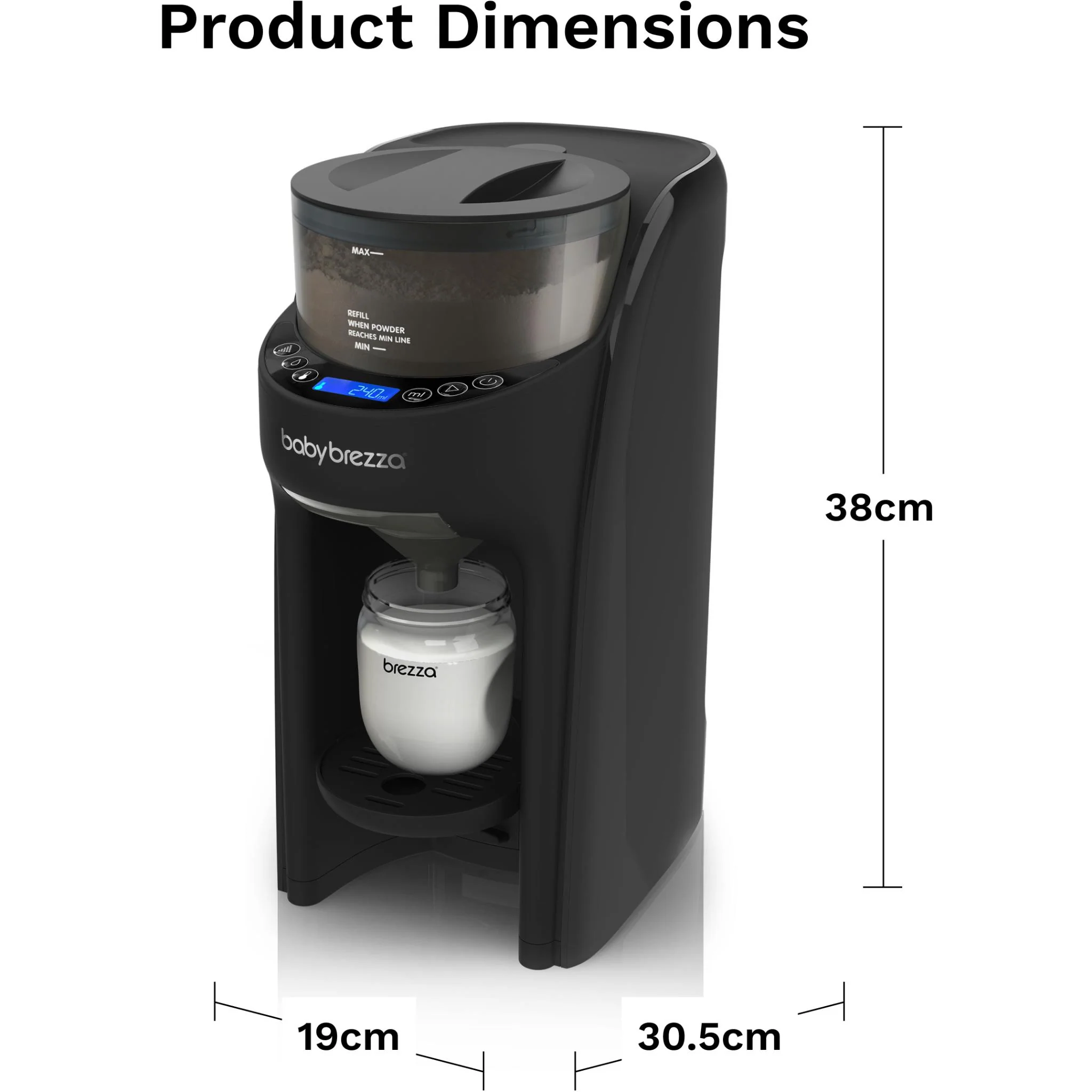Baby Brezza Formula Pro Advanced (All Black) - Image 8