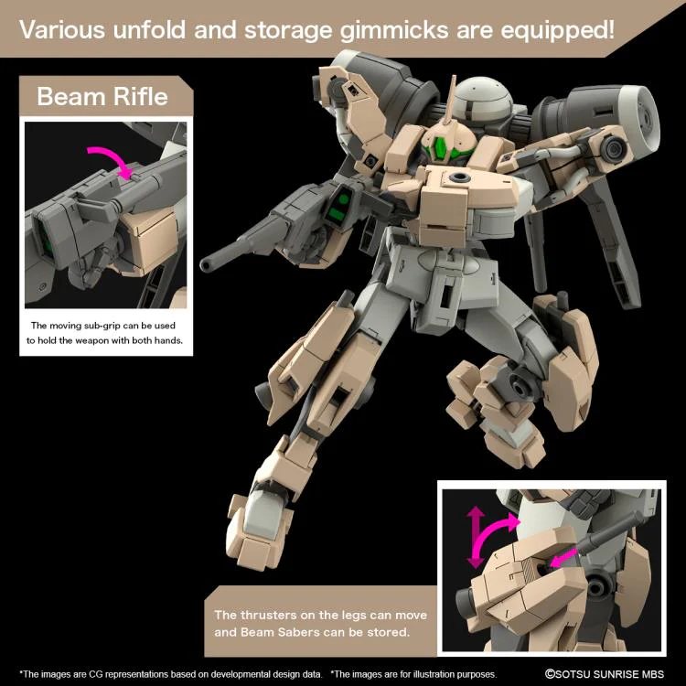 Bandai 1/144 Hg Demi Barding - Image 5