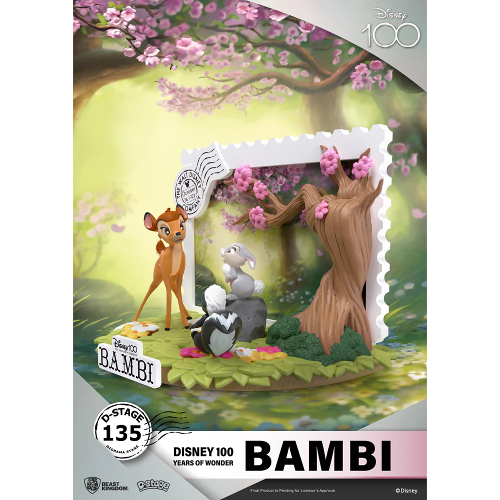 Beast Kingdom D Stage Disney 100 Years of Wonder Bambi Figurine Model Set - Image 3