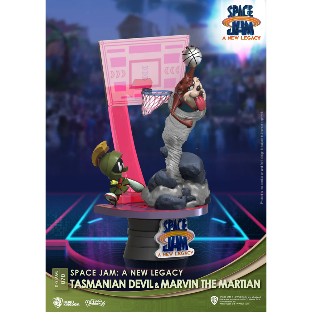 Beast Kingdom D Stage Space Tasmanian Devil & Marvin the Martian Model Set - Image 3