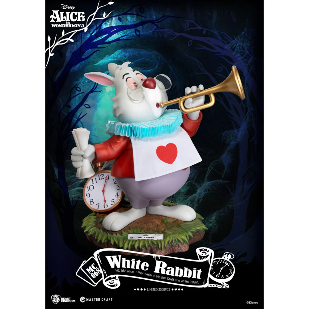 Beast Kingdom Master Craft Alice In Wonderland the White Rabbit Figurine Model - Image 3