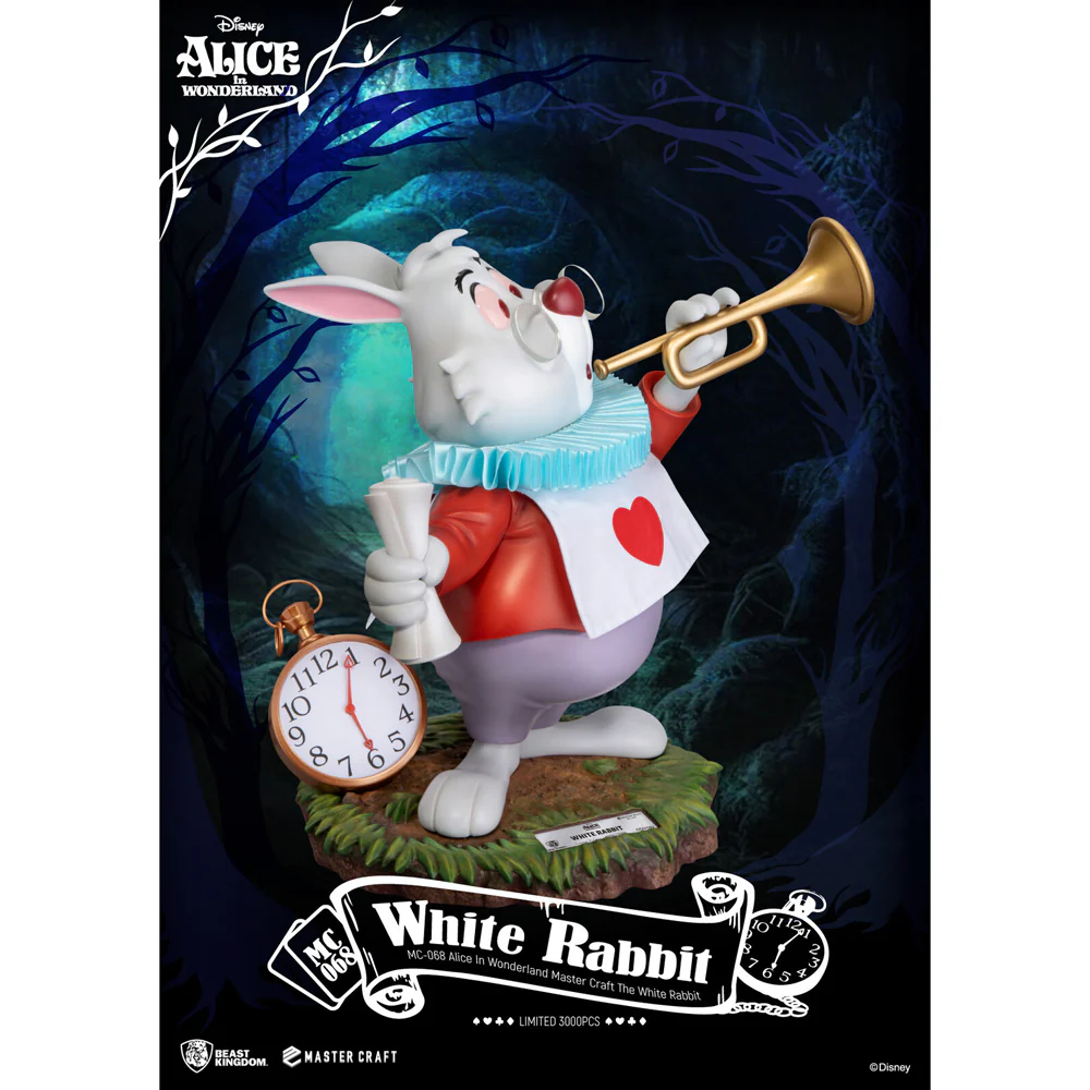 Beast Kingdom Master Craft Alice In Wonderland the White Rabbit Figurine Model - Image 4